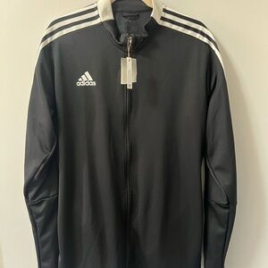 Adidas Black and White Windbreaker Jacket NWT